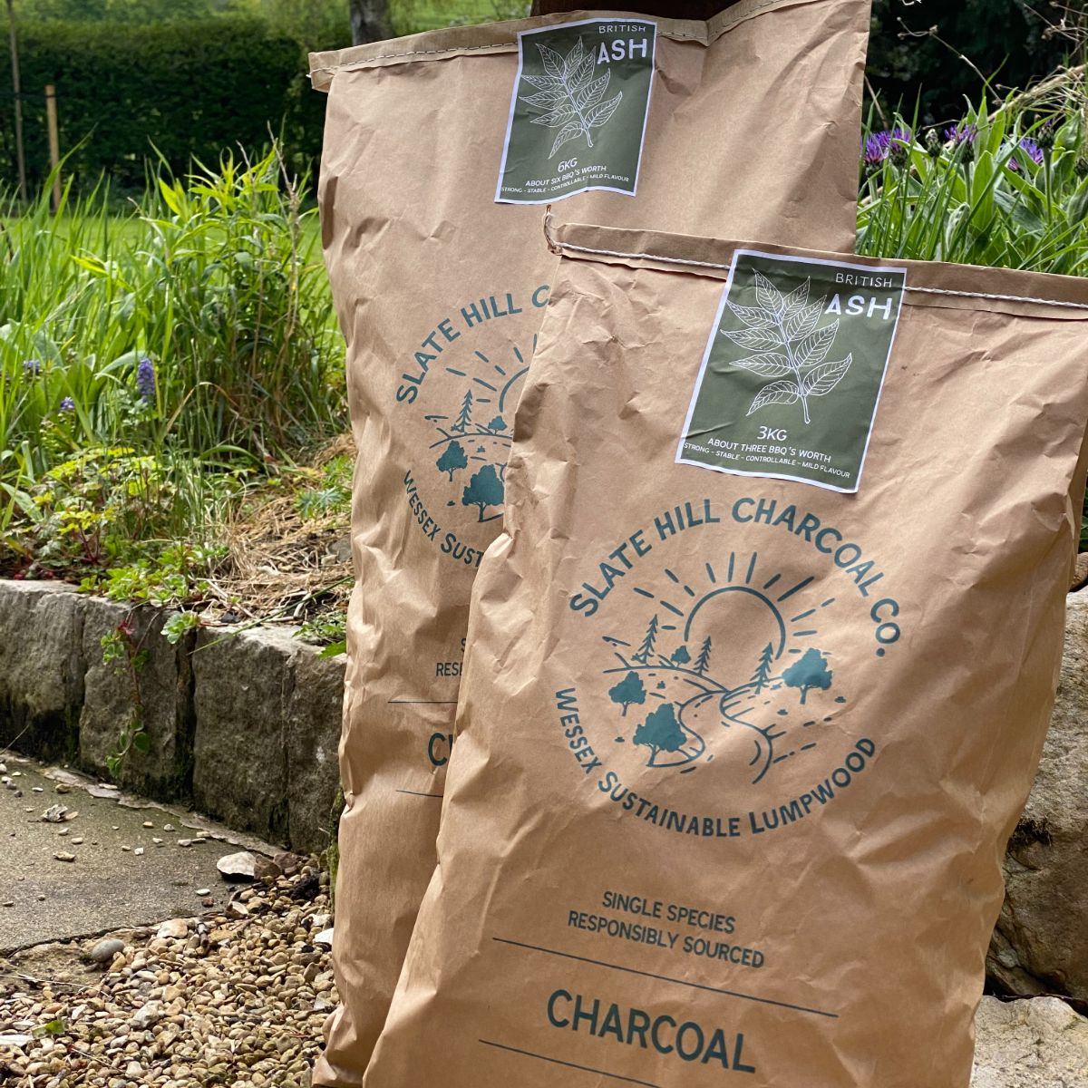 British Ash Charcoal Charcoal for BBQ Wessex Sustainable Lumpwood
