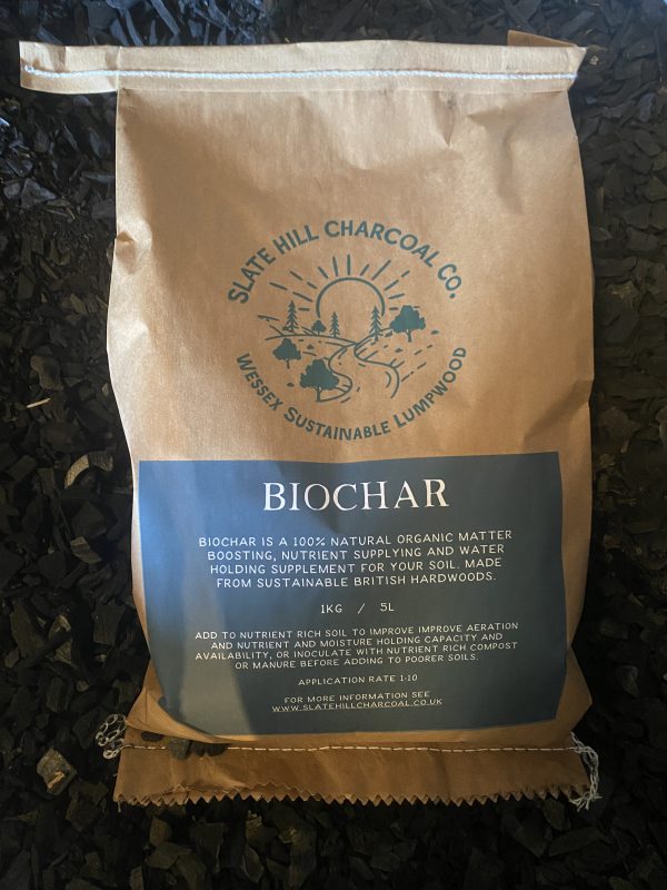 1kg bag of hardwood biochar